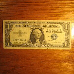 1957A 1 DOLLAR FEDERAL RESERVE NOTE SILVER CERTIFICATE